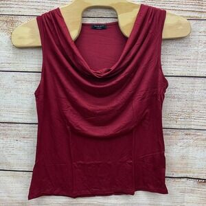 Amore ALL FOR YOU‎ Women's Burgundy Ruched Stretch Tank Top 2XL New Made in USA